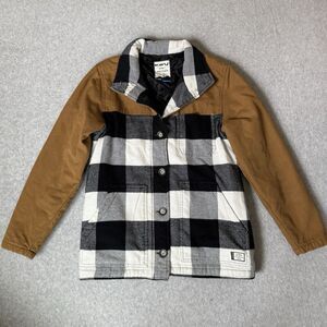 Kavu Highlands Jacket Women Medium Plaid Canvas Cargo Farmcore Cowgirl Hiking